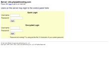 Tablet Screenshot of otis.phpwebhosting.com