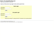 Tablet Screenshot of lion.phpwebhosting.com